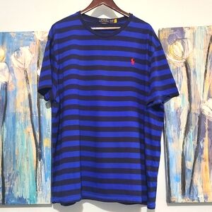 Polo by Ralph Lauren Men's Blue Striped Shirt